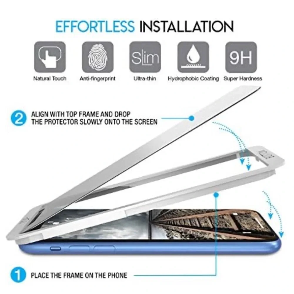 Purity 3 Pack Waterproof Tempered Glass Screen Protector for iPhone